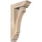 Ekena Millwork Imperial Traditional Smooth Bracket w/ Offset Brace, Douglas Fir, 5 1/2"W x 16"D x 28"H BKT0604X16X28IMP01SDF - alternate 1